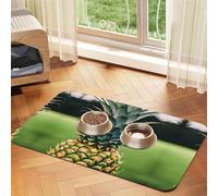 Be a Pineapple Print Cat Food Mat Pet Feeding Mat for Floor Pet Supplies Dog Water Bowl Mat Dog Essentials