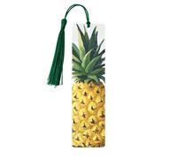 Be a Pineapple Printed Metal Bookmarks M - Dark Green Lightweight Aluminium Book Marker for Books, Journals & Gifts, Ideal Book Lovers, Holiday Decor & Crafts