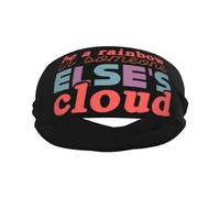 Be A Rainbow In Someone Else'S Cloud Mental Health Unisex Sweat Bands Non-Slip Headband Elastic Sweatband For Gym Cycling Workout Basketball