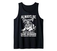 Be A Saint Bernard Dog Funny Saint Bernard Tank Top