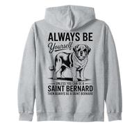 Be A Saint Bernard Dog Funny Saint Bernard Zip Hoodie
