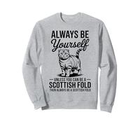 Be A Scottish Fold Cat Funny Scottish Fold Sweatshirt