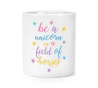 Be A Unicorn in A Field of Horses Makeup Brush Pencil Pot