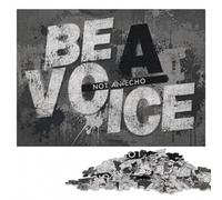 Be A Voice Not An Echo Adult Puzzle, Wooden Jigsaw, 1000 Pieces