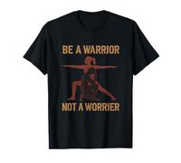 Be a Warrior Not a Worrier Stencil Graphic T-Shirt