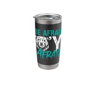 Be Afraid Beaver'Y Afraid Rodents Zoo Animals Beaver Dam Stainless Steel Insulated Tumbler