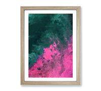Be All You Can Abstract Framed Wall Art Print A2 Oak