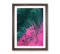 Be All You Can Abstract Framed Wall Art Print A2 Walnut