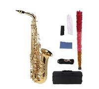 BE Alto Saxophone Brass Lacquered Gold E Flat Sax With Case Accessories