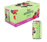 Be Amazing Greens - Mixed Berry - Ready to Drink Super Greens 12 oz Cans (8 Pack)