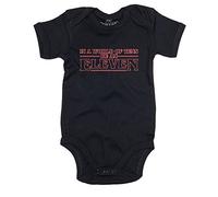 Be An Eleven, Baby Grow - Black 6-12 Months