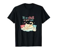 Be as chill as Your cat Mental Health Kitty Vibes T-Shirt