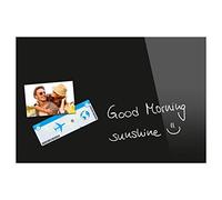 Be!Board B1201 Magnetic Glass Board / Magnetic PinBoard / WhiteBoard / Dry Wipe Board, 60 x 40 cm, Black