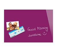 Be!Board B1204 Magnetic Glass Board / Magnetic PinBoard / WhiteBoard / Dry Wipe Board, 60 x 40 cm, Berry