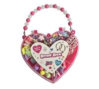 Be Bold Heart Shaped Bead Box Craft Set Storage Container