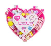 Be Bold Heart Shaped Bead Box, Craft Storage Container, 13 x 12 x 2.5 cm, 135g