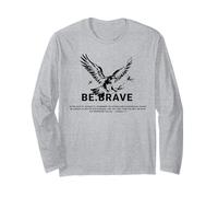 Be Brave Jesus Blessed Eagle God Bible Religious Quote Long Sleeve T-Shirt