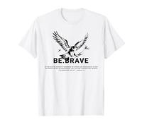 Be Brave Jesus Blessed Eagle God Bible Religious Quote T-Shirt