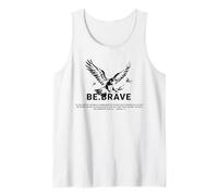 Be Brave Jesus Blessed Eagle God Bible Religious Quote Tank Top