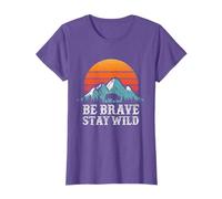 Be Brave Stay Wild Outdoors Adventure Hiking T-Shirt