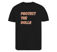 Be Buz Feminist T-Shirt, Protect The Dolls Shirt for Women Gender Equality Tee LGBTQ+ Pride Top Trans Rights Supporter Shirt Human Rights Graphic Tee (UK, Alpha, XL, Regular, Regular, Black)