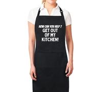 Be Buz How Can You Help? Get Out of My Kitchen Funny Aprons for Women Printed Apron Gift for Her Chef Apron Kitchen Apron BBQ Apron Gift Baking Apron Mother Day Gift
