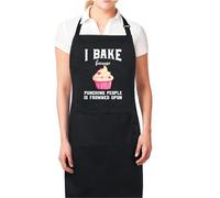 Be Buz I Bake Because Punching People Frowned Upon Funny Aprons for Men Women Gift for her Chef Apron Kitchen Apron BBQ