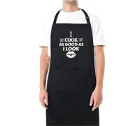 Be Buz I Cook As Good As I Look Funny Aprons for men Printed Apron Gift for Her Chef Apron Kitchen Apron BBQ Apron Gift Baking Apron Father Day Gift