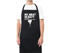 Be Buz My Meat Is 100% Going in Your Mouth Today Funny Aprons for men Printed Apron Gift for Her Chef Apron Kitchen Apron BBQ Apron Gift Baking Apron Father Day Gift