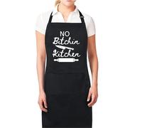 Be Buz No Bitchin In My Kitchen Aprons for Women Funny Printed Apron Gift for her Chef Apron Kitchen Apron BBQ Apron Gift Baking Apron Gift for MOM