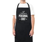 Be Buz Personal Chef Custom Name Apron Personalized Apron for Chefs, Home Cooks, and Cooking Enthusiasts - Adjustable Durable and Stylish Kitchen Apron BBQ Chef Custom Apron