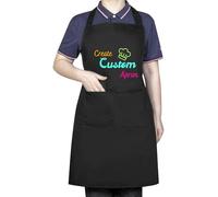 Be Buz Personalised Apron with Custom Print | Add Your Name, Logo or Photo | Unisex Chef Apron for Cooking, BBQ & Baking | Personalised Gift for Men & Women | Birthdays, Father's Day, Christmas