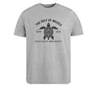 Be Buz The Gulf of Mexico Est. 1550 T-Shirt Stay Salty and Resist Liberal Coastal Heritage Tee Unisex Crewneck for Men and Women (UK, Alpha, L, Regular, Regular, Grey)