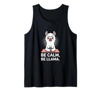 Be Calm Be Llama Funny Meditation Yoga Tank Top