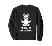 Be Calm Be Llama Meditation Yoga Sweatshirt