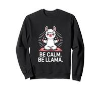 Be Calm Be Llama Meditation Yoga Sweatshirt