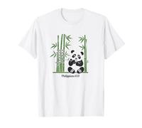 Be Cool Eat Plants Panda Bamboo Theme T-Shirt