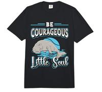 Be Courageous Little Soul Sea Creatures Manatee Lover Dugong Comfort Colors Adult Heavyweight T-Shirt