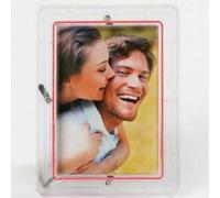 Be-Creative 2 x Pink NEON EFFECT Light Up PHOTO FRAME 6x4 Desktop Photo Display