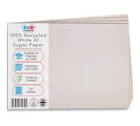Be Creative A1 White Sugar Paper 100gsm 250 Sheets 84.1 x 59.4 cm - Recycled Paper for Drawing, Arts, Crafts & Classroom Use