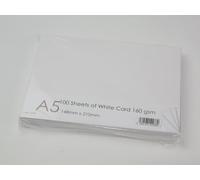 Be Creative A5 148mm x 210mm sheets 160Gsm Blank Card Cardstock White (100PK), 1