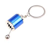 Be-Creative Gearbox Cylinder Keychain Rally, F1, Tuning, Modified Car Fanatics (Metallic Blue)