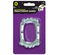 Be-Creative Glow In The Dark Vampire Fangs Teeth Caps Dracula Halloween Fancy Dress Party UK