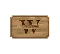 Be-Creative Large Solid Natural Oak Wooden Chopping Board, Engraved and Personalised Gift - Style 14