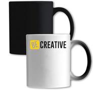 Be Creative Logo Artist Inspiration Graphic Color Changing Mug White