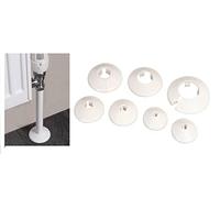 Be-Creative Pack of 12 White Radiator Pipe Collars, Stylish Plastic Covers for Pipes, Boiler Pipes, Radiator Pipes, Water Pipes. 8mm-22mm (Collar Size: 10mm)