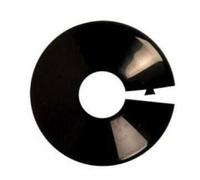 Be-Creative Radiator Pipe Collars Plastic Covers - Pack of 6, 22mm (Black)