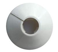 Be-Creative Radiator Pipe Collars White or Chrome Plastic Covers - 1 pack, 42mm (White)