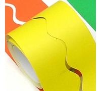 Be Creative Scallop Edge Smooth Border Roll 15m Yellow