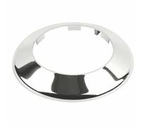 Be-Creative Toilet Soil Pipe Cover 110mm (4"), Chrome Click-in Toilet Waste Pipe Cover Easy Fit - Chrome Effect
